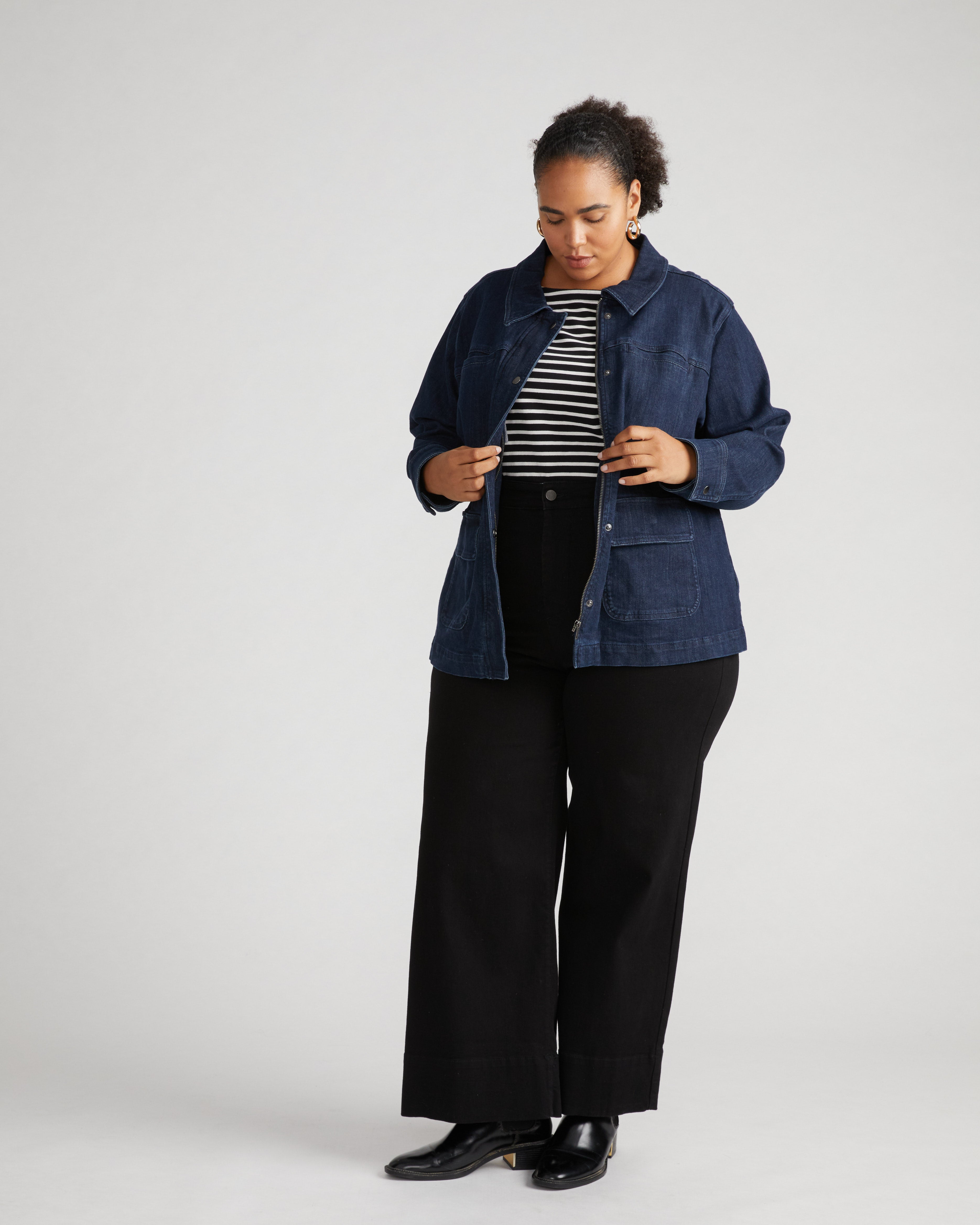 Denim Utility Jacket - Dark Indigo – Universal Standard