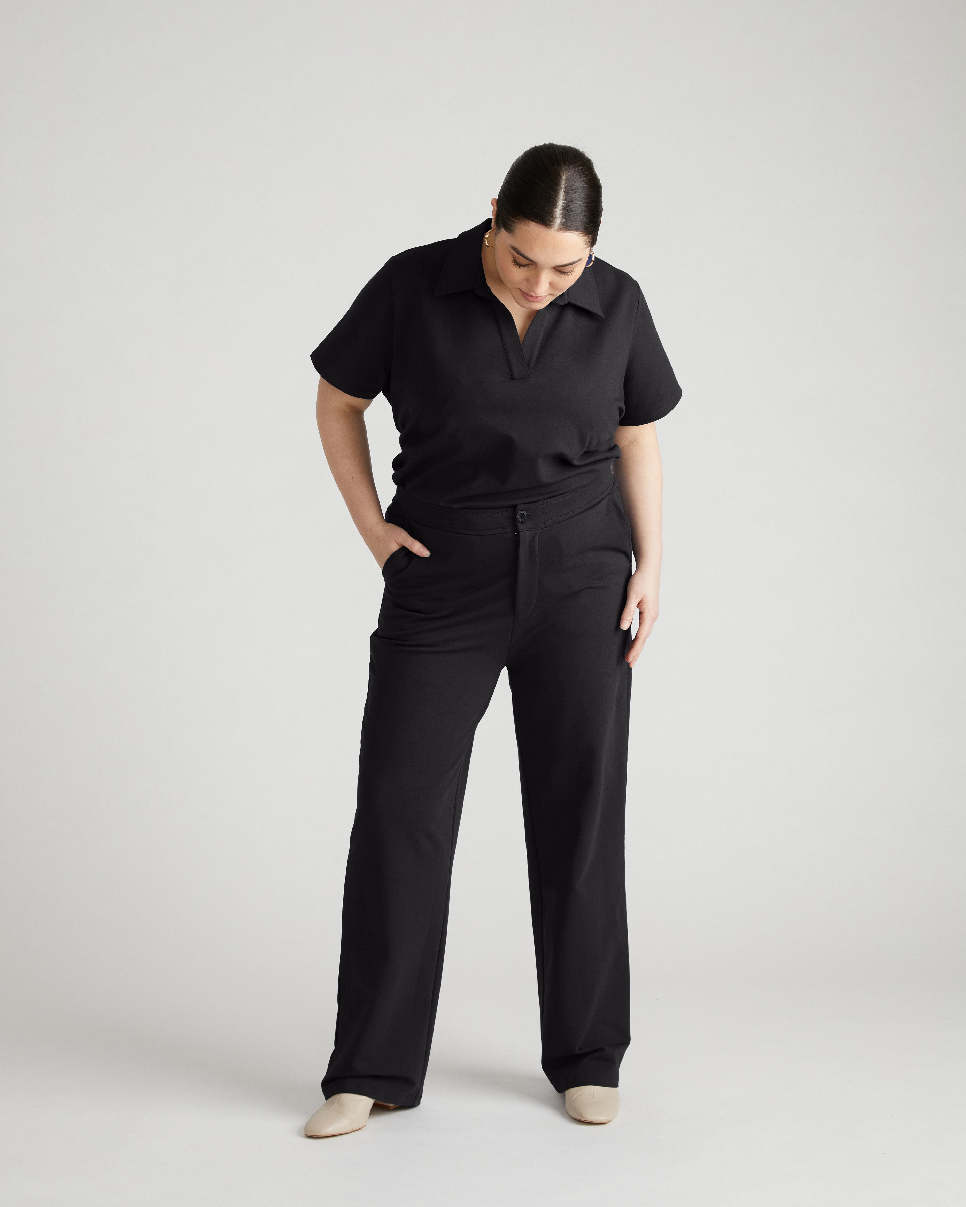 Varsity French Terry Trousers - Black – Universal Standard