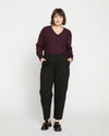 Woman wearing Audrey Tailored Ponte Pants - Black from Universal Standard