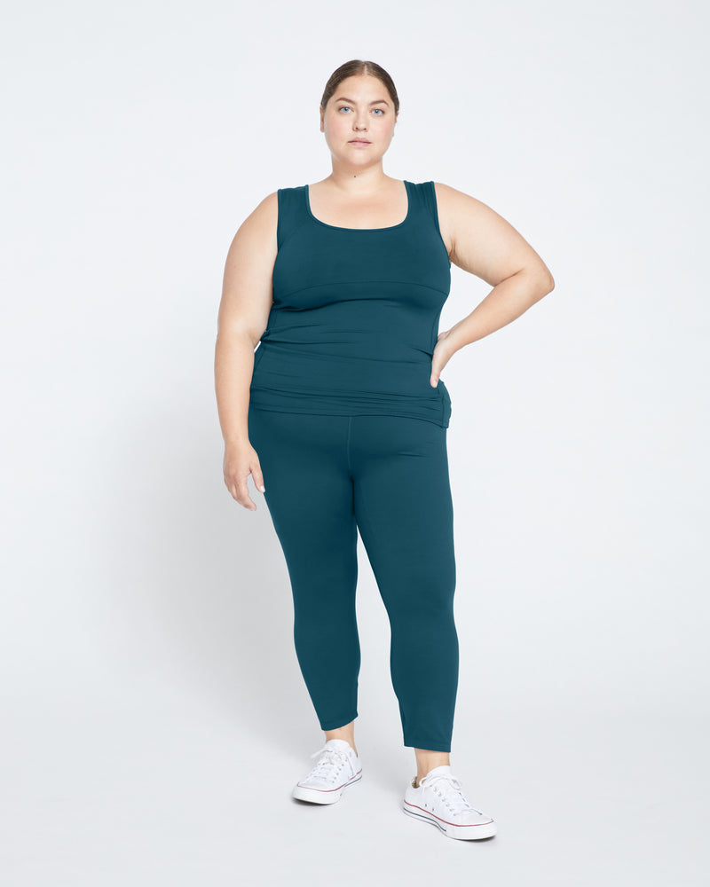 Next-to-Naked Cropped Legging - Deep Sea