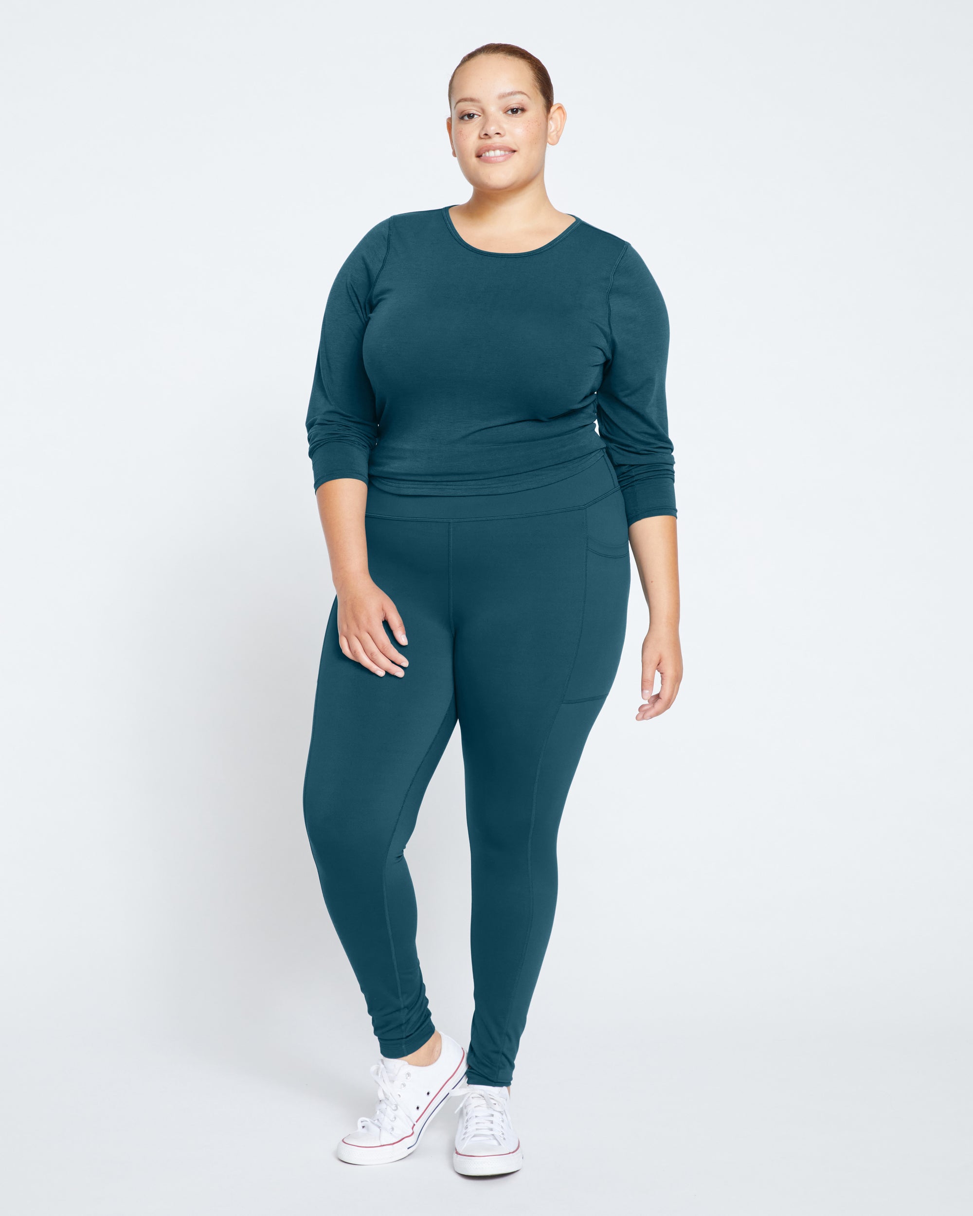 Next-to-Naked Pocket Legging - Deep Sea | Plus Size & Straight Size Women's Fashion | Universal Standard