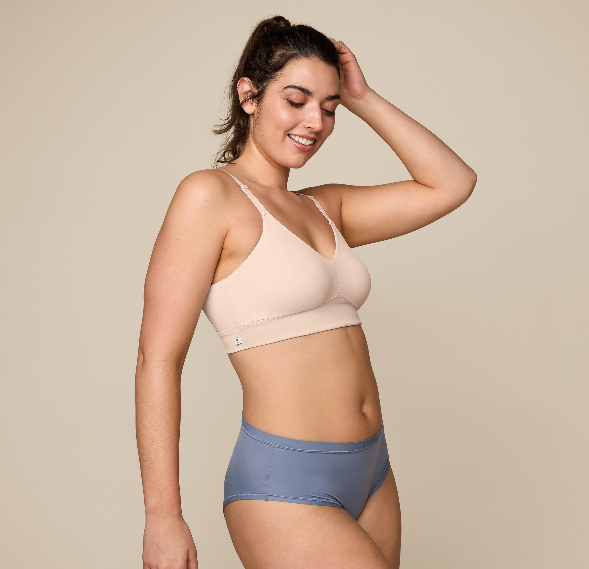 Bliss Triangle Bralette - Rose