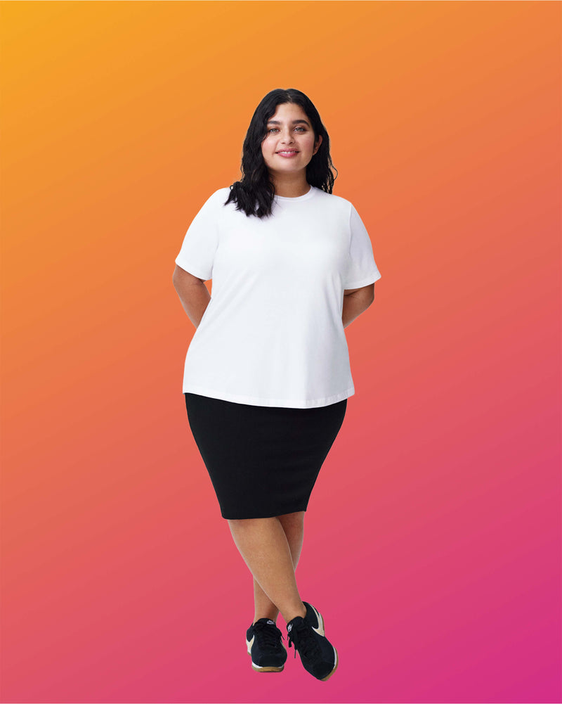 Petite Tee Rex - White | Plus Size & Straight Size Women's Fashion | Universal Standard