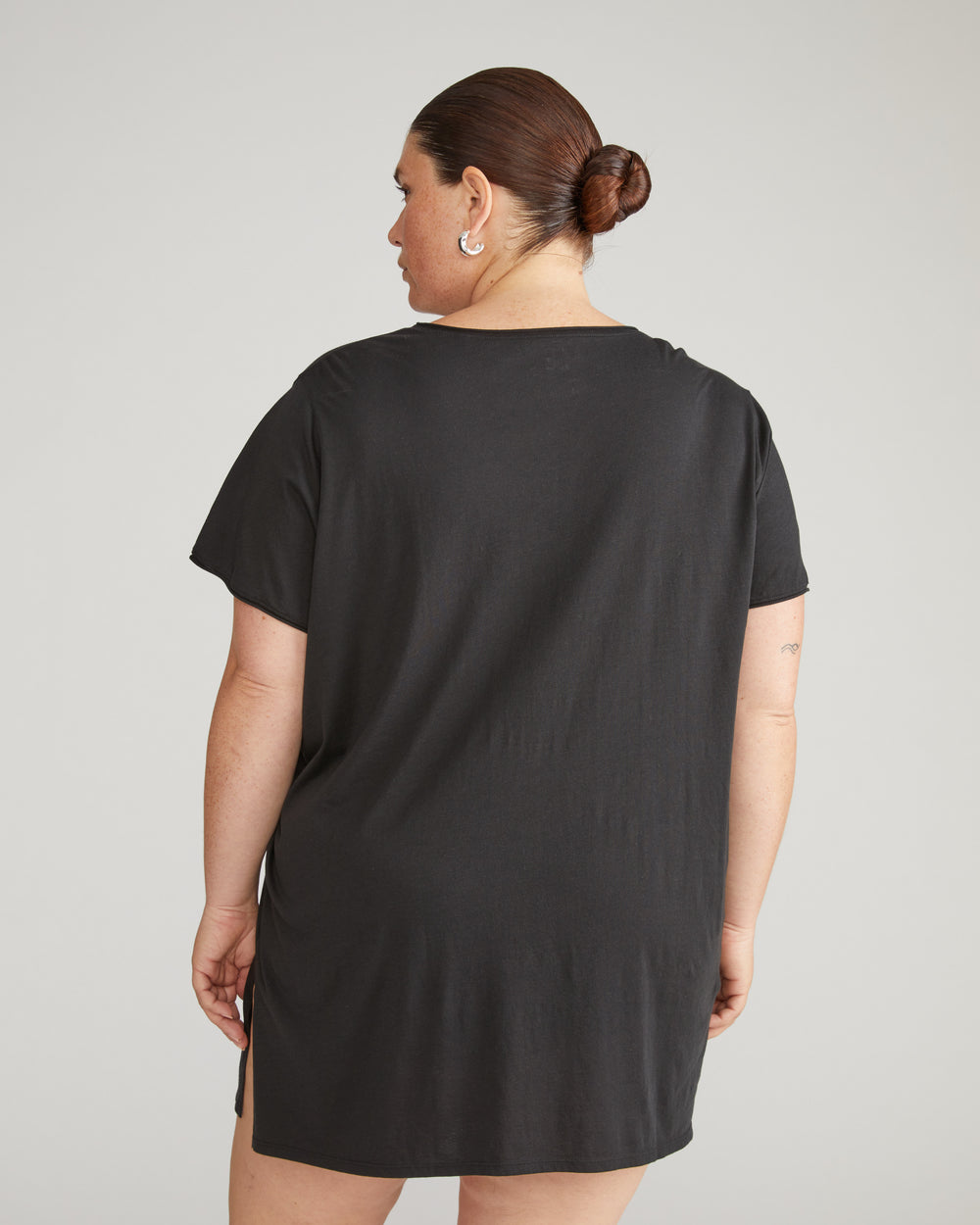 Pima Cotton Lounge Tee - Black