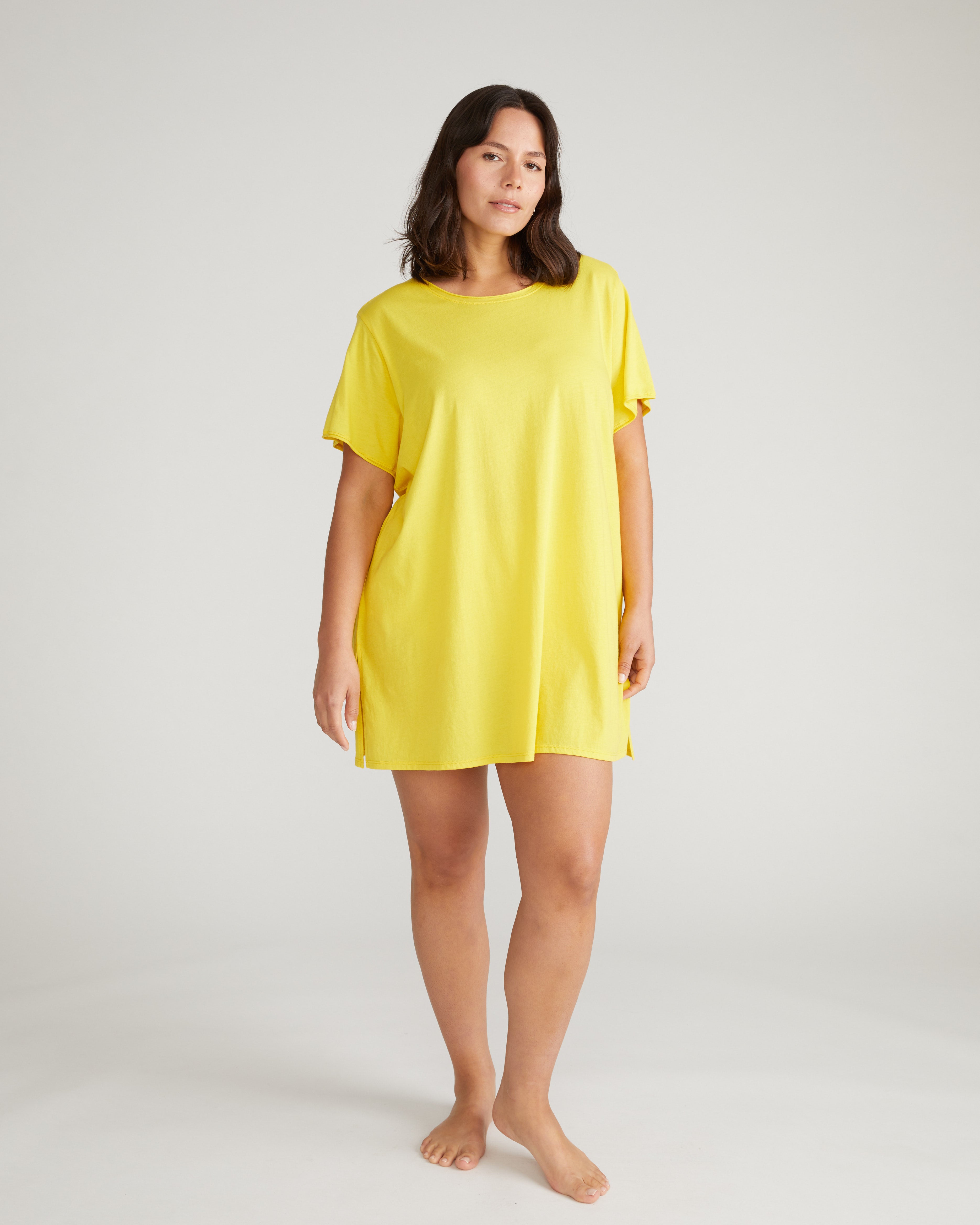 Pima Cotton Lounge Tee - Yellow