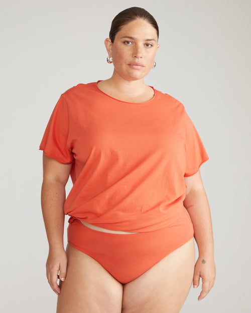 Pima Cotton Mid Rise Bikini - Sweet Berry