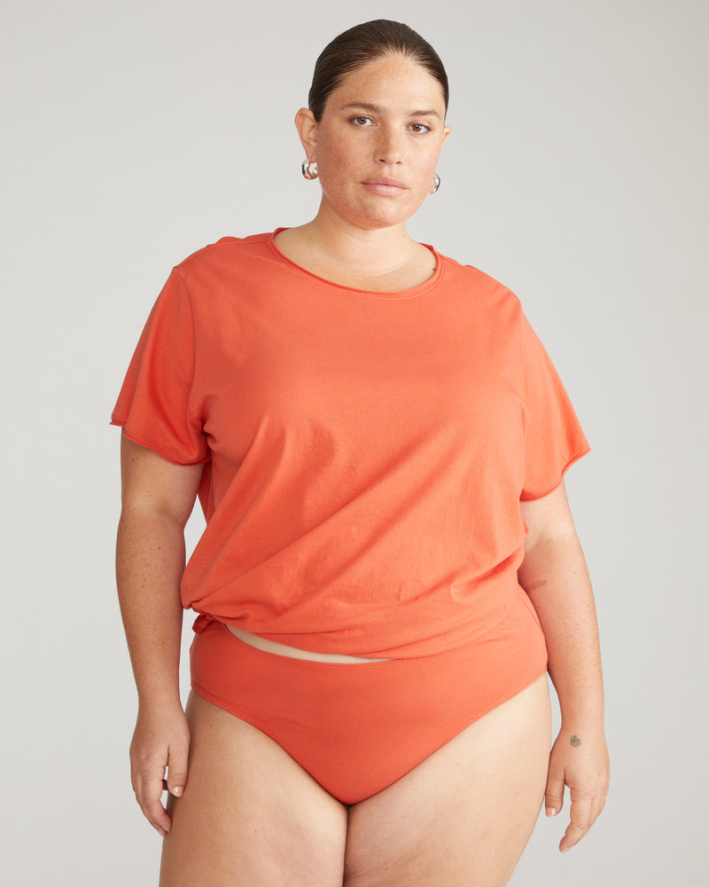 Pima Cotton Mid Rise Bikini - Sweet Berry