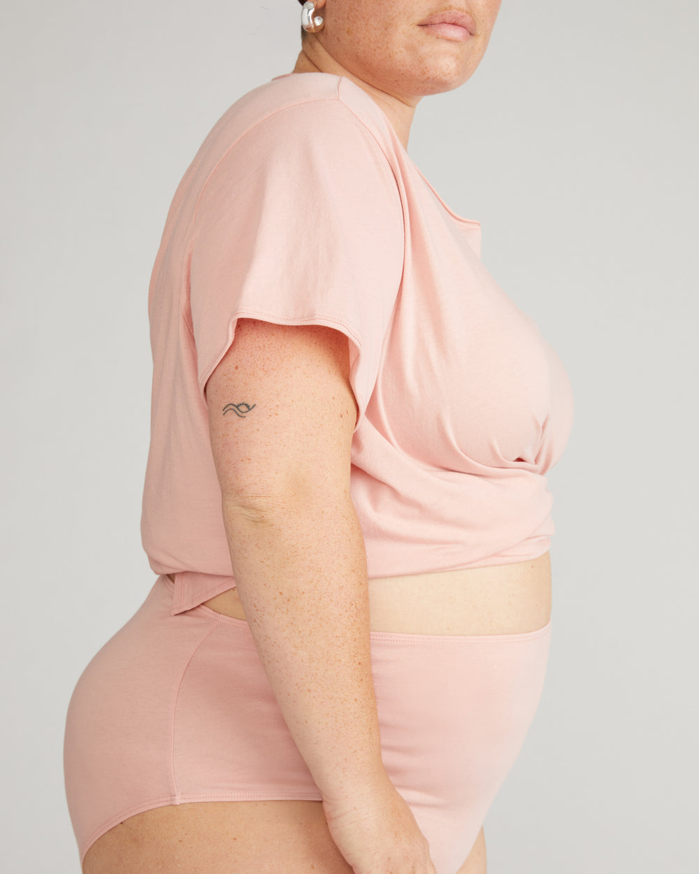 Pima Cotton Full Coverage Briefs - Pink