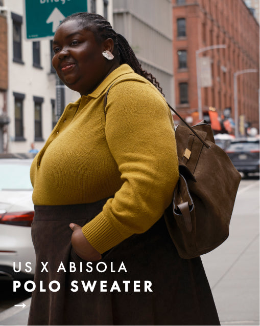 us x abisola polo sweater ->