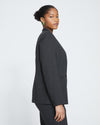 Lennox Collarless Ponte Blazer - Graphite | Plus Size & Straight Size Women's Fashion | Universal Standard