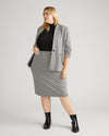 Danube Ponte Skirt - Black/White Houndstooth | Plus Size & Straight Size Women's Fashion | Universal Standard