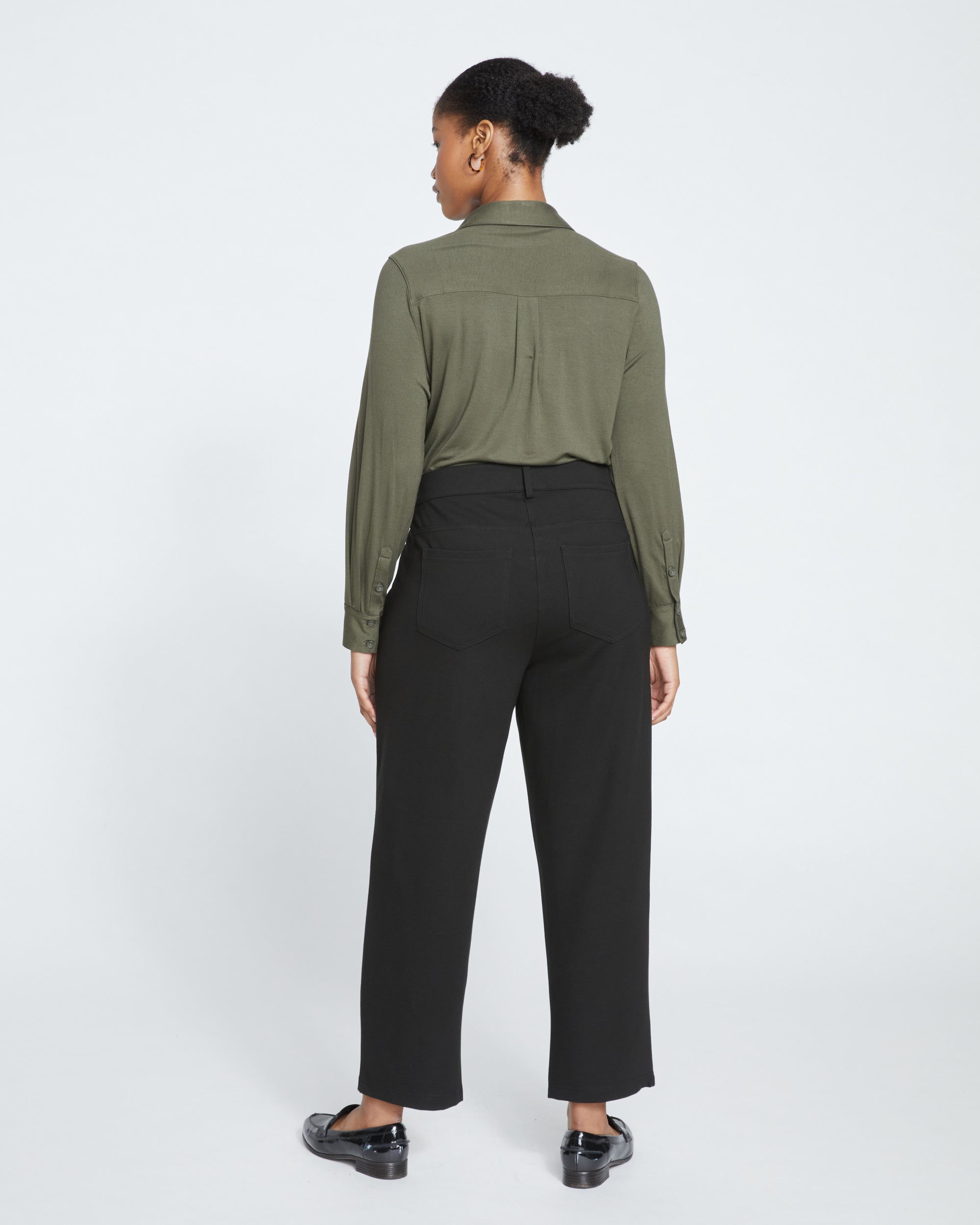 Etta Straight Ponte Jeans - Black