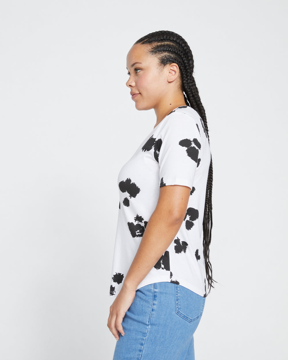 V Rex - White with Painted Flowers