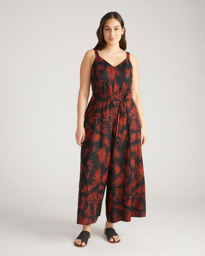 Promenade Linen Jumpsuit - Bohem Print