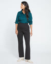 Pull On Bootcut Ponte Pants - Slate Pinstripe