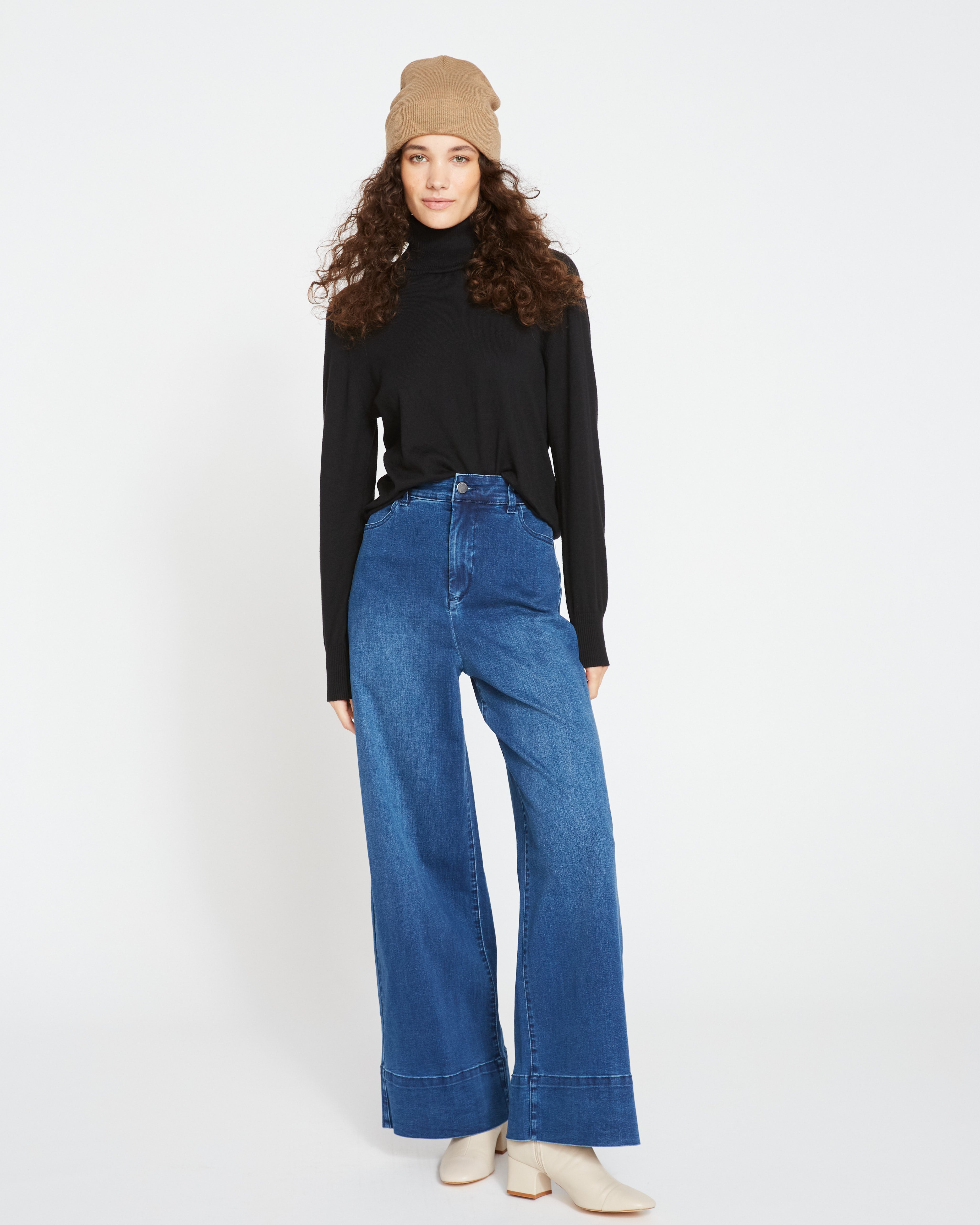 パンツ UNIVERSAL PRODUCTS WIDE DENIM PANTS Denim Wide Leg Pant - Dark Indigo – Universal Standard