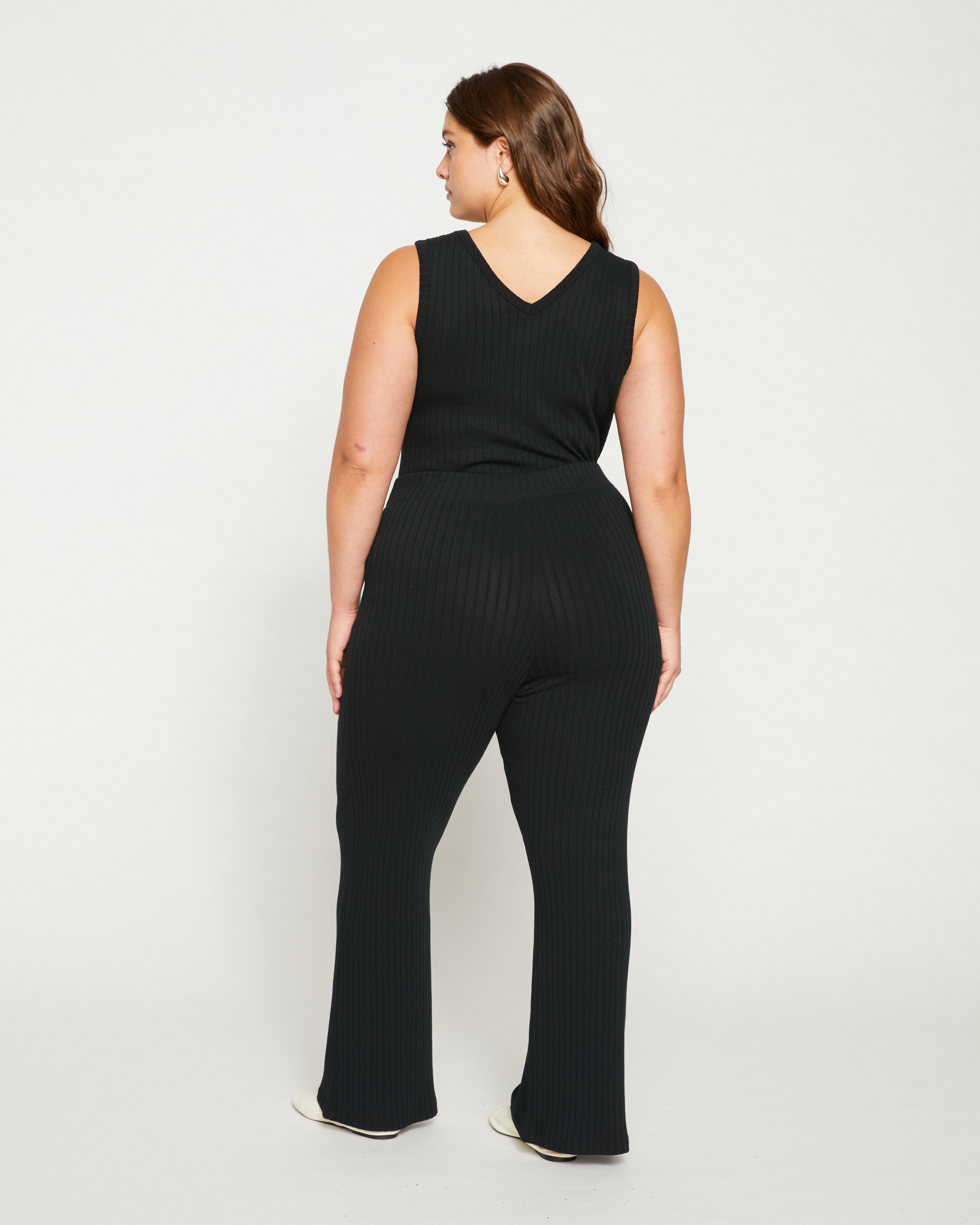 Aspen Rib Wide Leg Pant - Black – Universal Standard