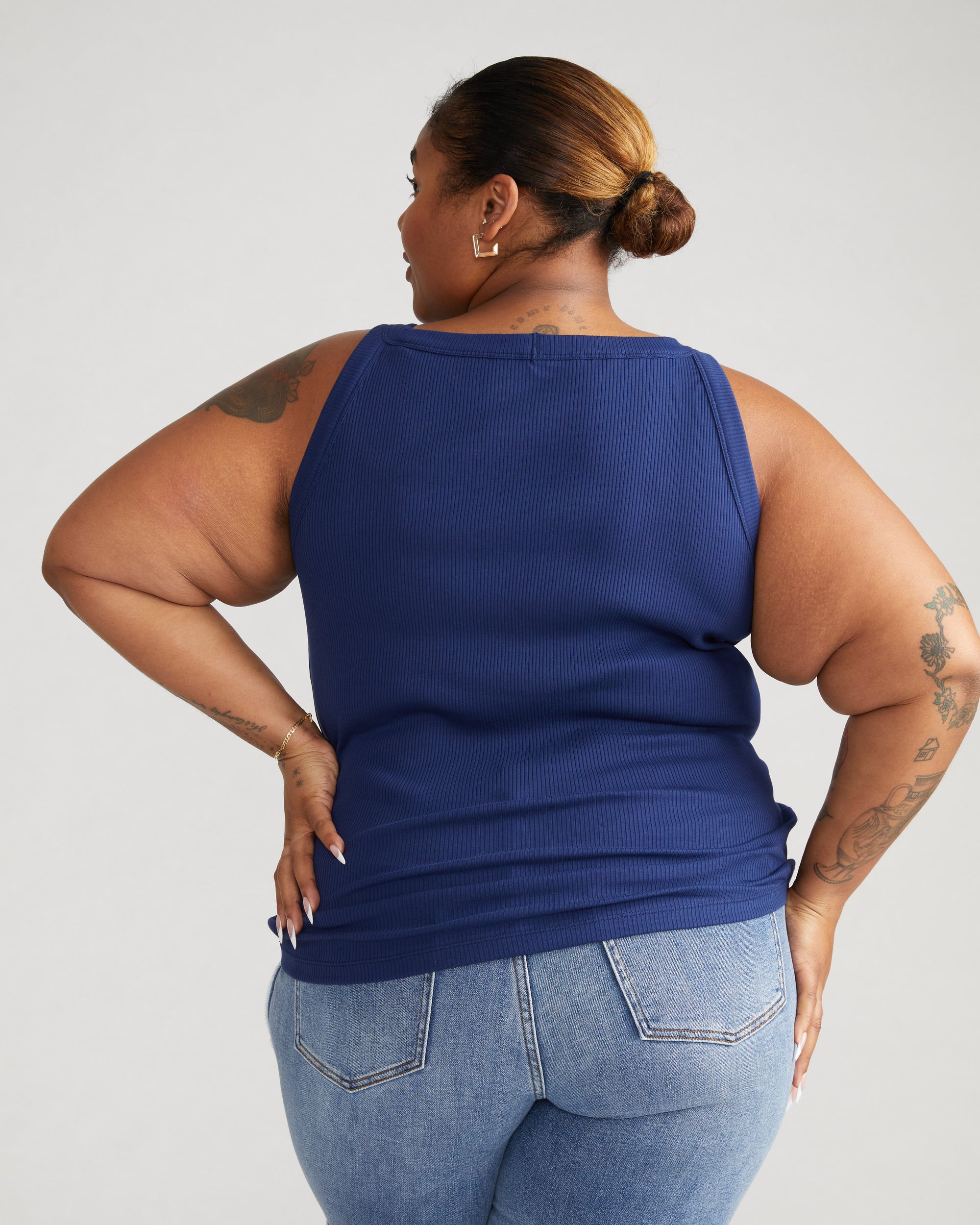 Roitfeld Ribbed Tank - Cenote