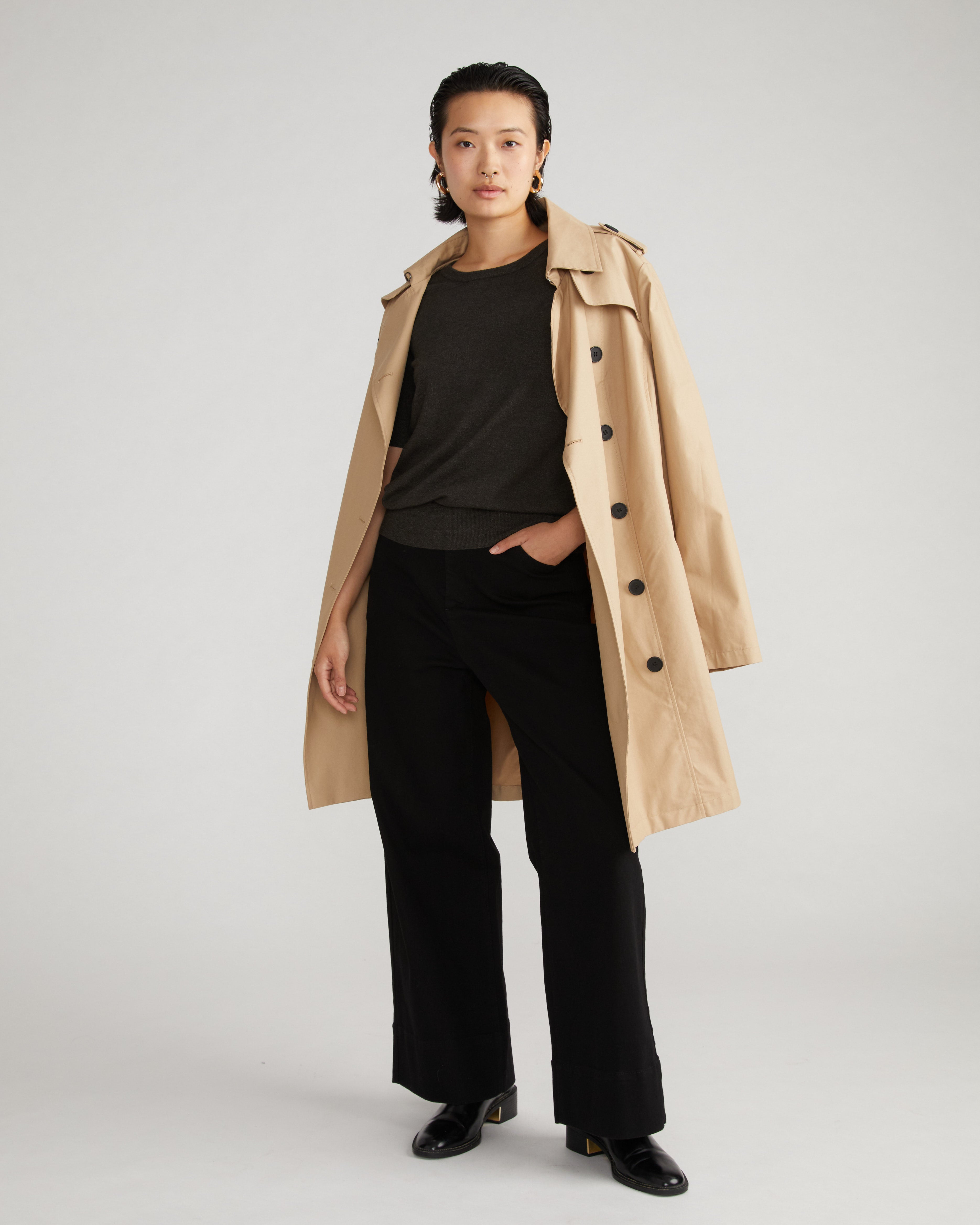 Derjon Trench Coat - Khaki – Universal Standard