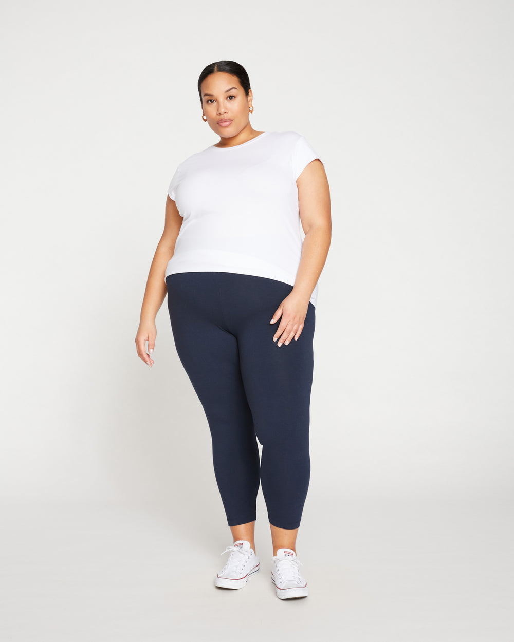 Roya Cropped Leggings 23 Inch - Midnight