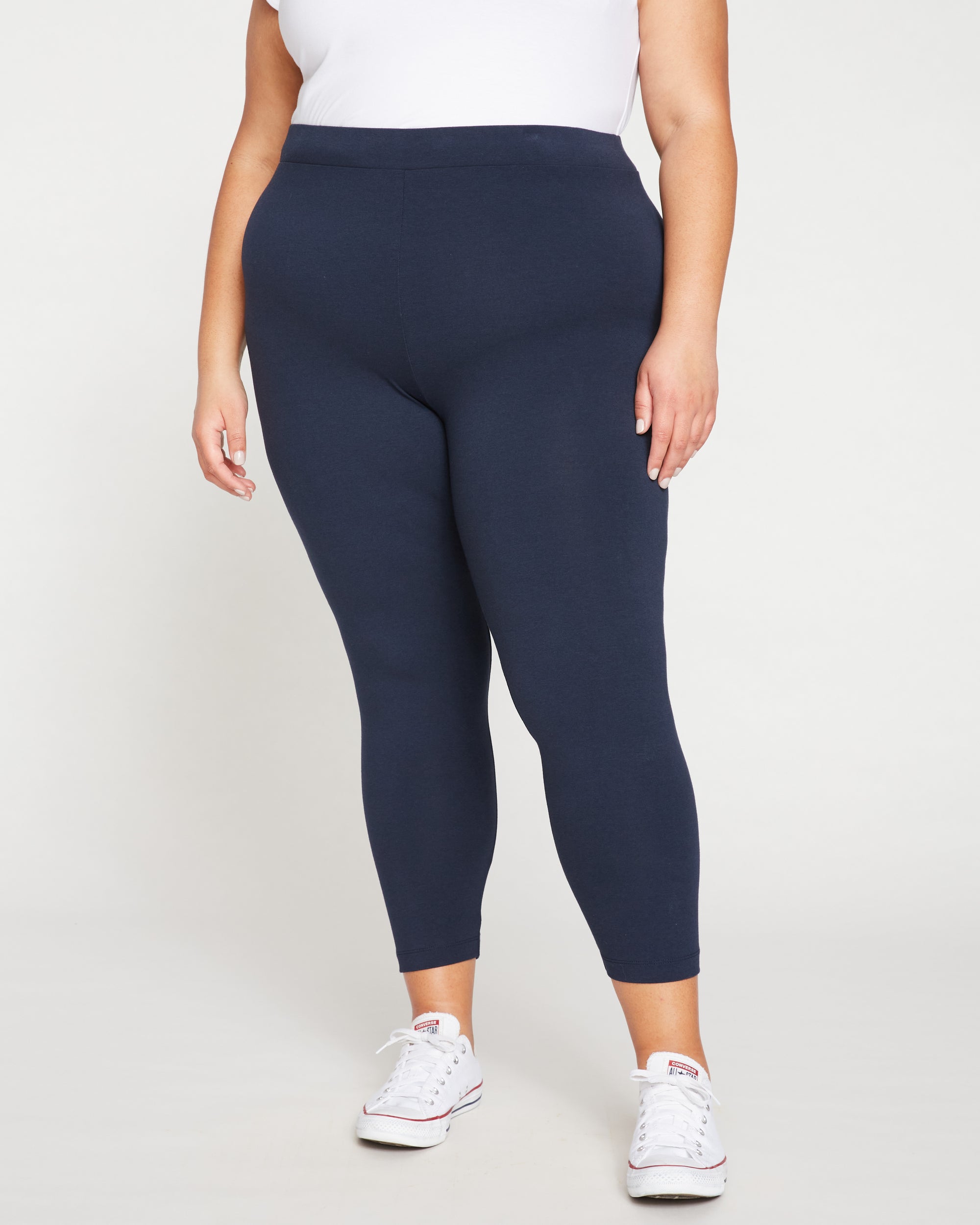 Roya Cropped Leggings 23 Inch - Midnight