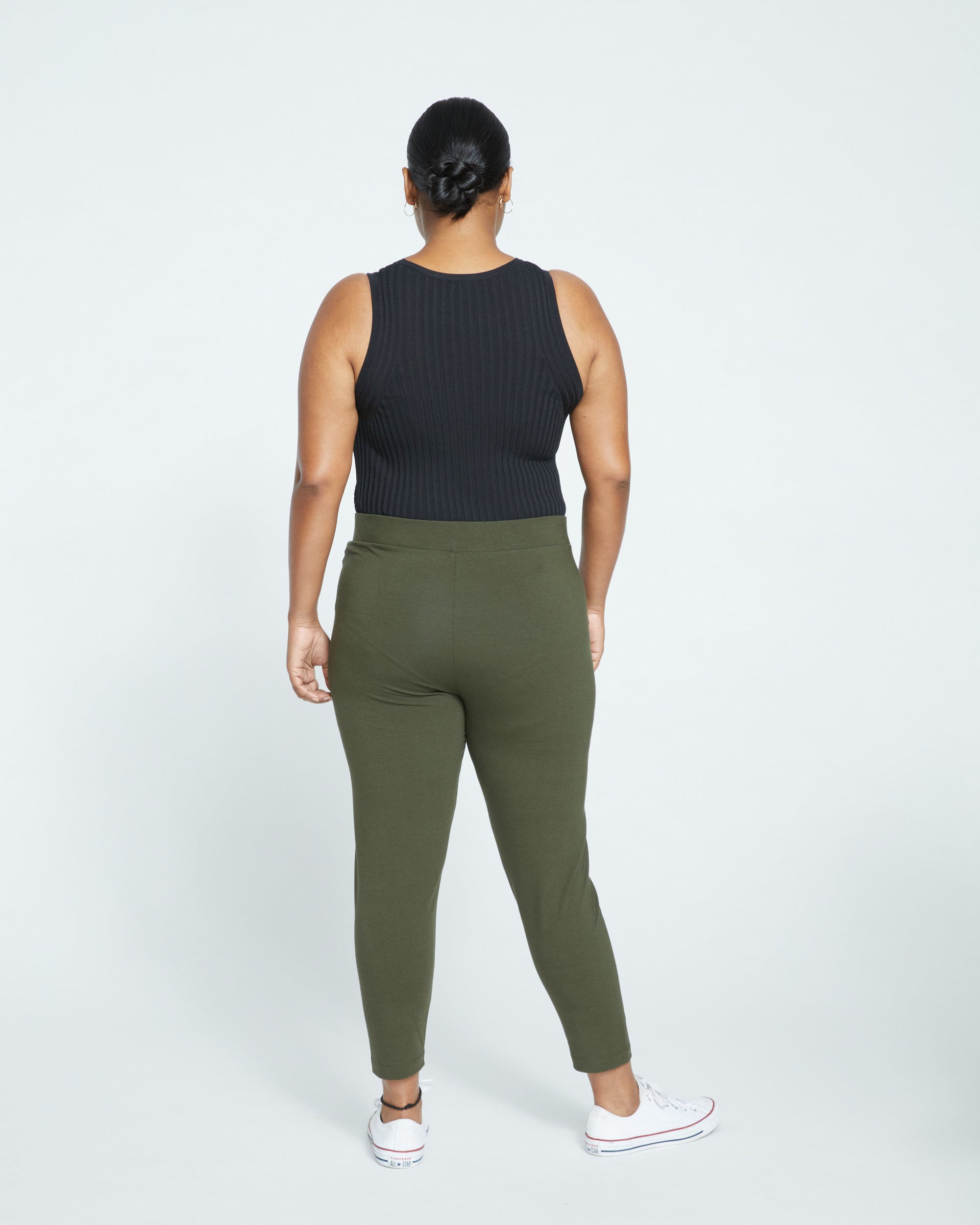 Roya Cropped Leggings 23 Inch - Nori