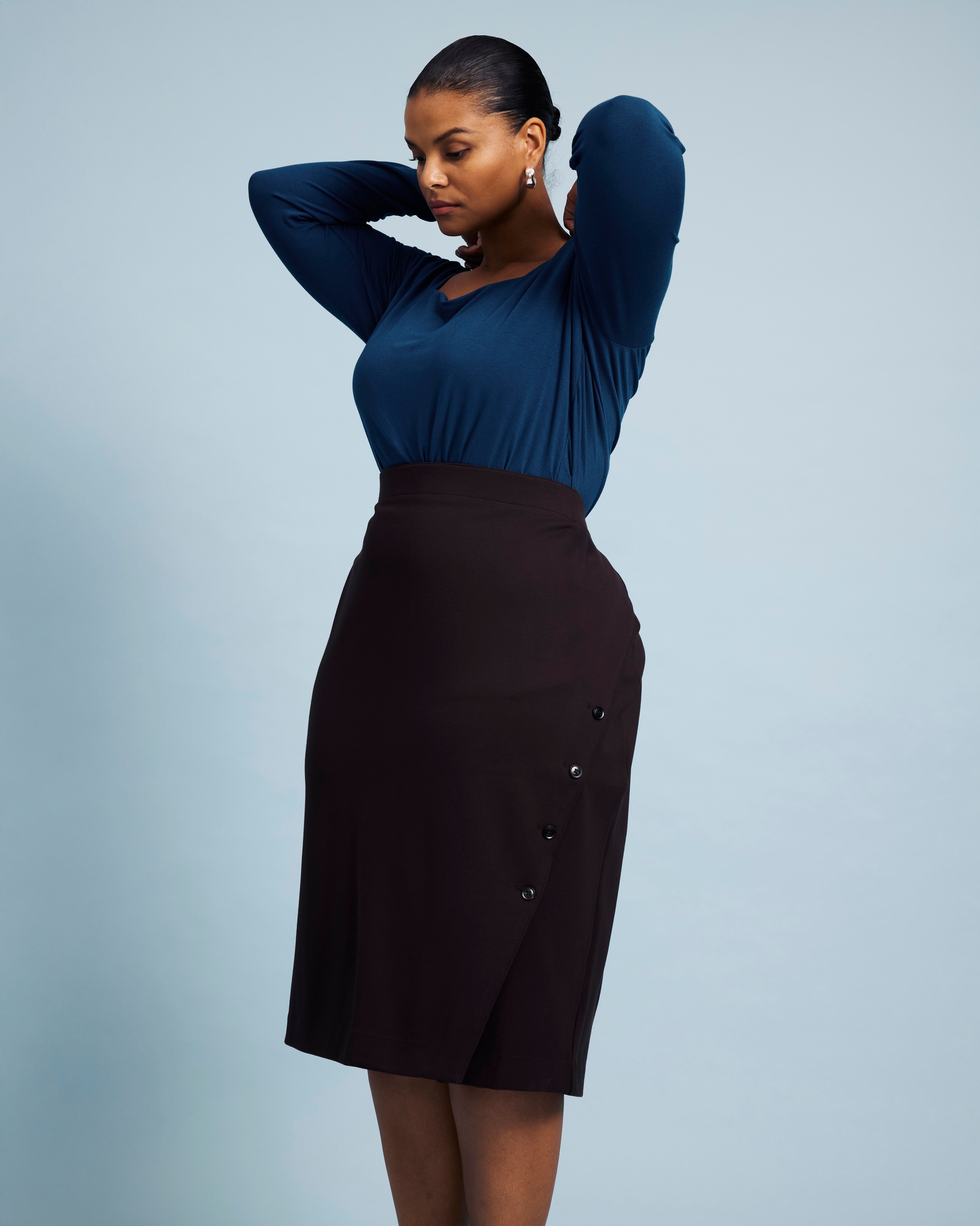 Anya Ponte Skirt - Espresso – Universal Standard