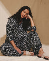 Toni Hi Low Tunic - Indigo Waterfall Print