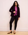 Bianca Double Breasted Ponte Blazer - Black Cherry | Plus Size & Straight Size Women's Fashion | Universal Standard