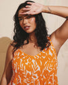Harmony Voile Dress - Petal Palette Print in Arancia
