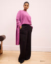 Pam Pintuck Wide Leg Ponte Pants - Espresso