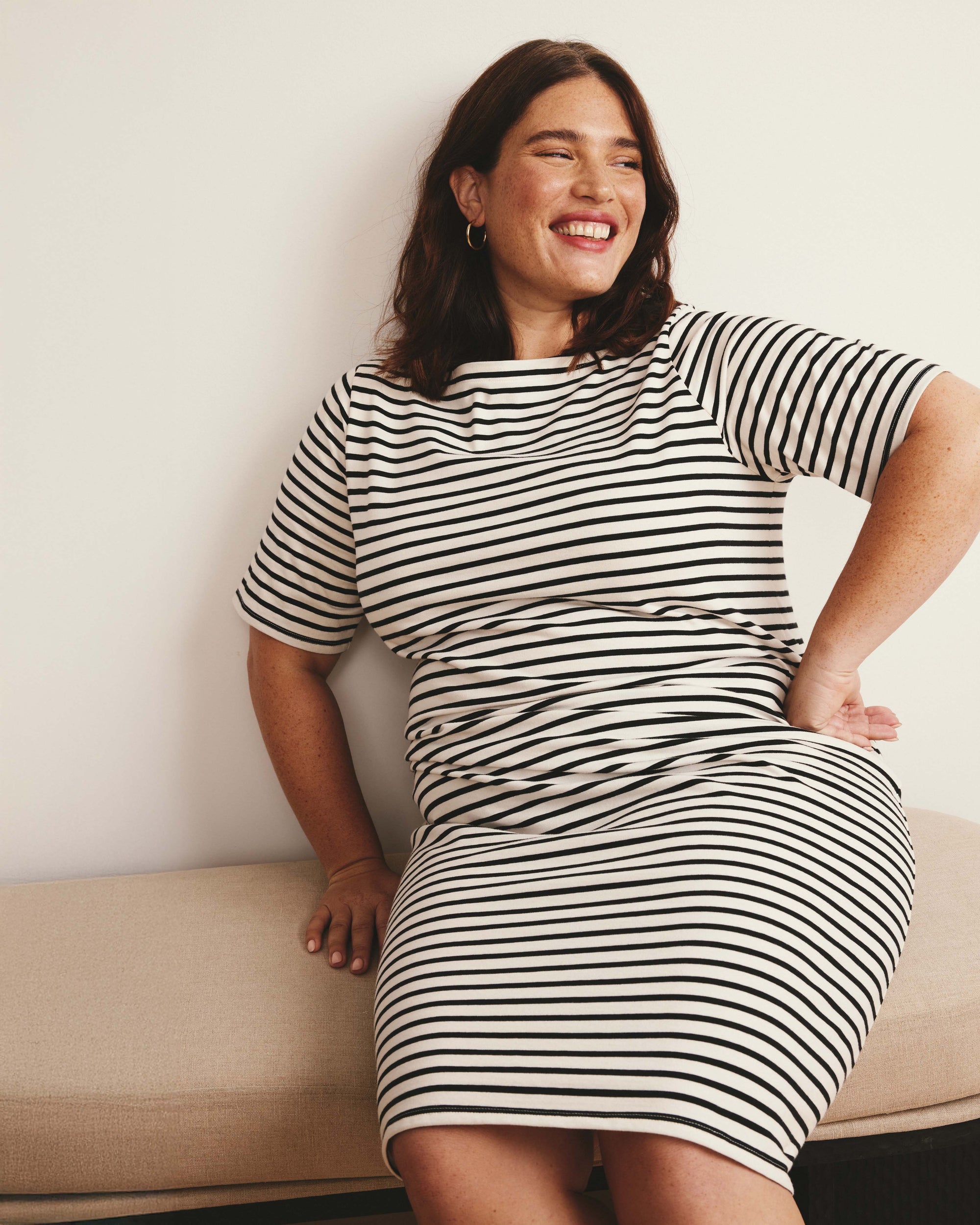Belle Breton Stripe Jersey Dress