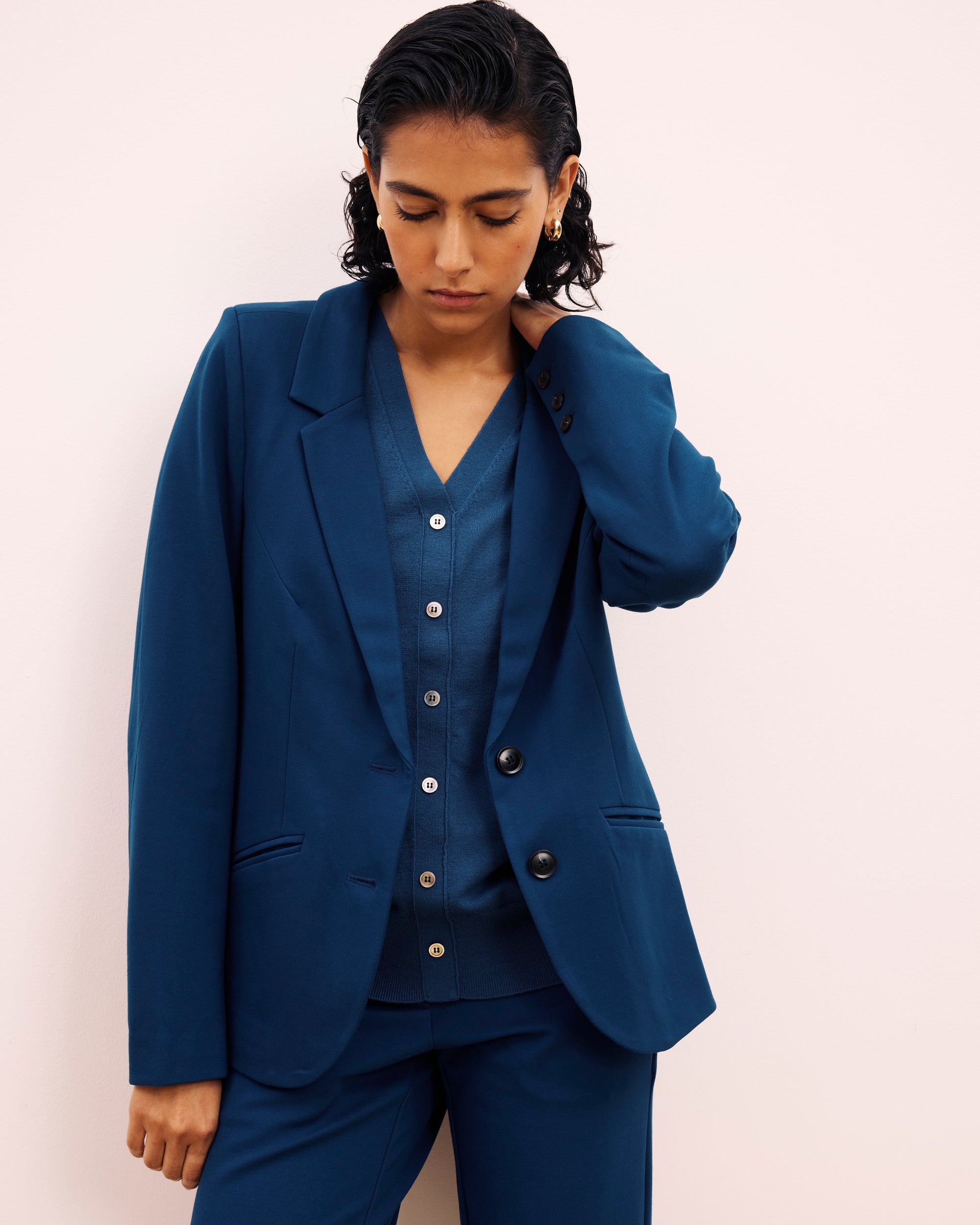 Savvy Fine Knit Cardigan - Deep Teal