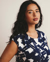 Havana Divine Jersey Dress - Navy Santiago Print