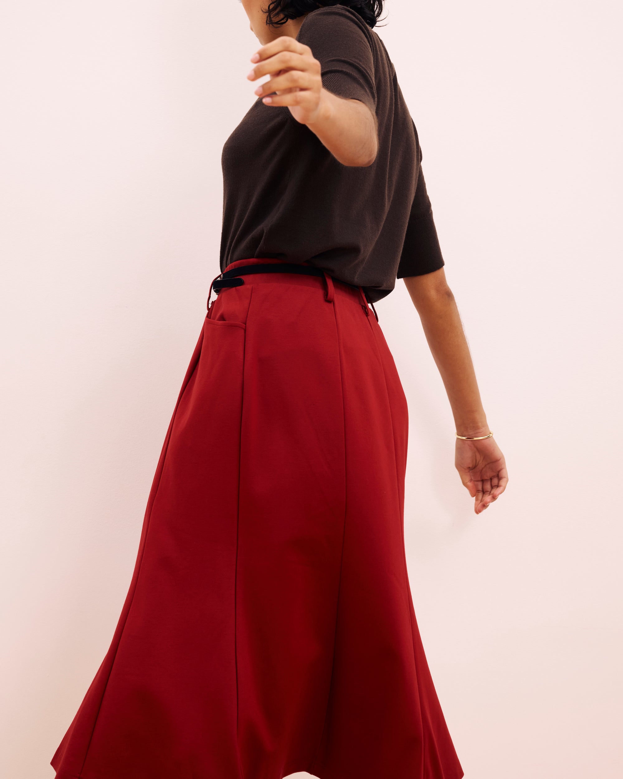 Carla Ponte Skirt - Garnet