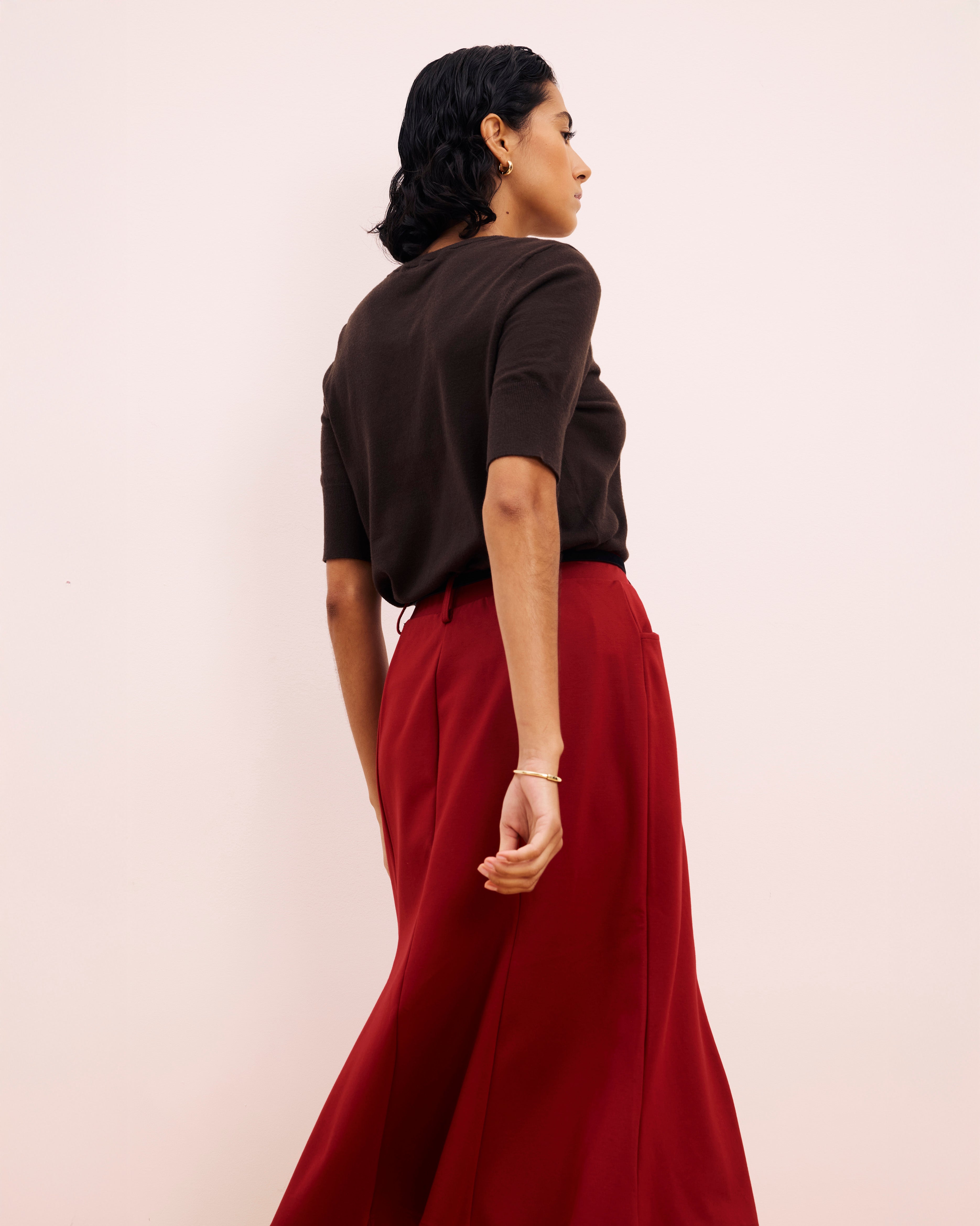 Carla Ponte Skirt - Garnet – Universal Standard
