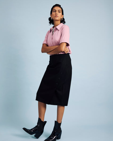 Anya Ponte Skirt - Black – Universal Standard
