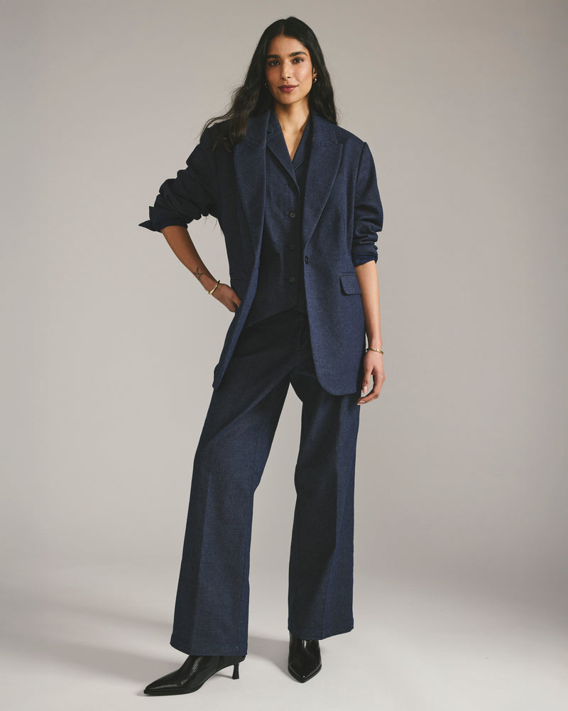 Nova Denim Look Pants - Dark Indigo