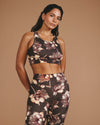 Next-to-Naked Racerback Sports Bra - Lotus Print | Plus Size & Straight Size Women's Fashion | Universal Standard