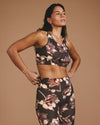 Next-to-Naked Racerback Sports Bra - Lotus Print | Plus Size & Straight Size Women's Fashion | Universal Standard