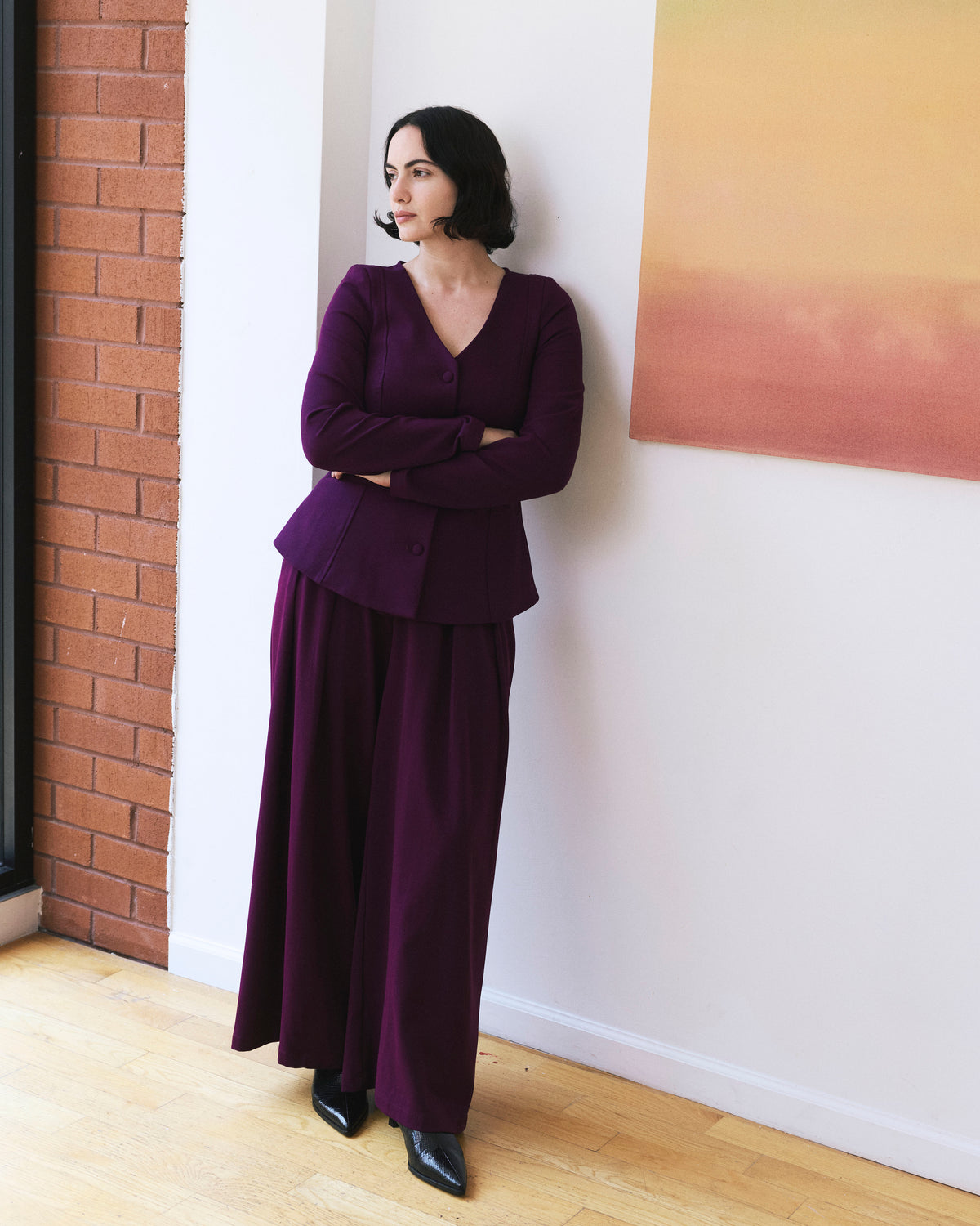 Statement Tailored Ponte Top - Gamay