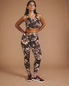 Next-to-Naked Racerback Sports Bra - Lotus Print | Plus Size & Straight Size Women's Fashion | Universal Standard