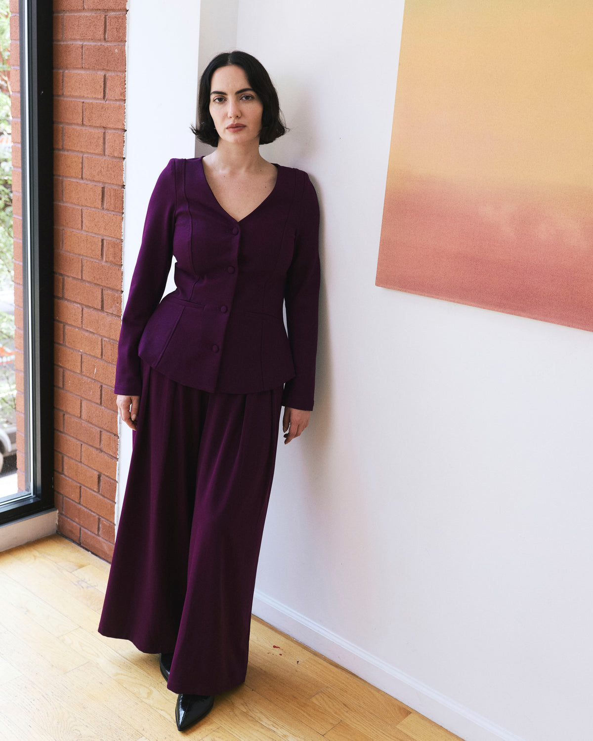 Statement Tailored Ponte Top - Gamay