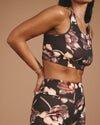 Next-to-Naked Racerback Sports Bra - Lotus Print | Plus Size & Straight Size Women's Fashion | Universal Standard