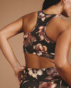 Next-to-Naked Racerback Sports Bra - Lotus Print | Plus Size & Straight Size Women's Fashion | Universal Standard