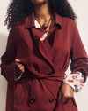 Henning x US Park Soft Trench - Deep Red
