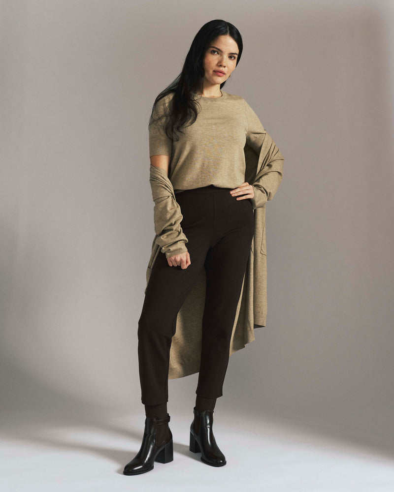Savvy Double Knit Duster - Almond Dust | Plus Size & Straight Size Women's Fashion | Universal Standard