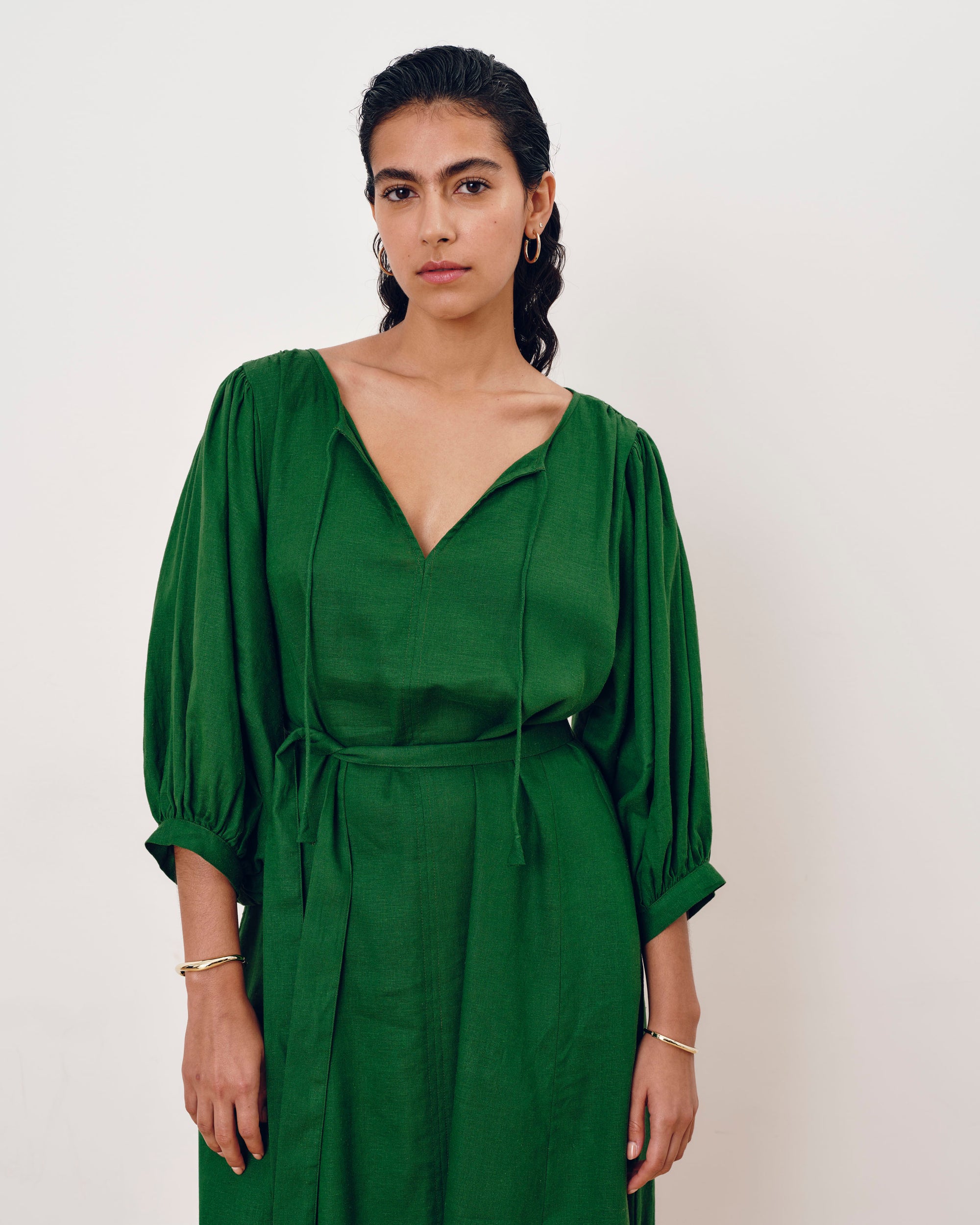 Amparo Linen Blend Dress - Jardin | Plus Size & Straight Size Women's Fashion | Universal Standard