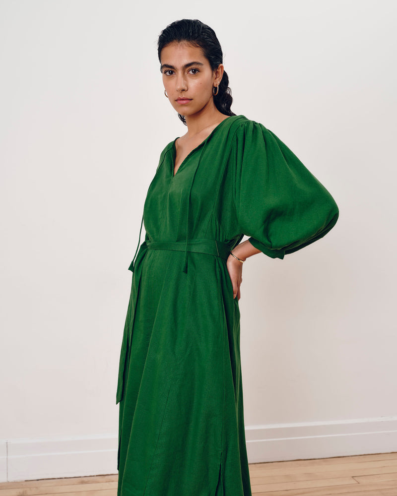 Amparo Linen Blend Dress - Jardin | Plus Size & Straight Size Women's Fashion | Universal Standard