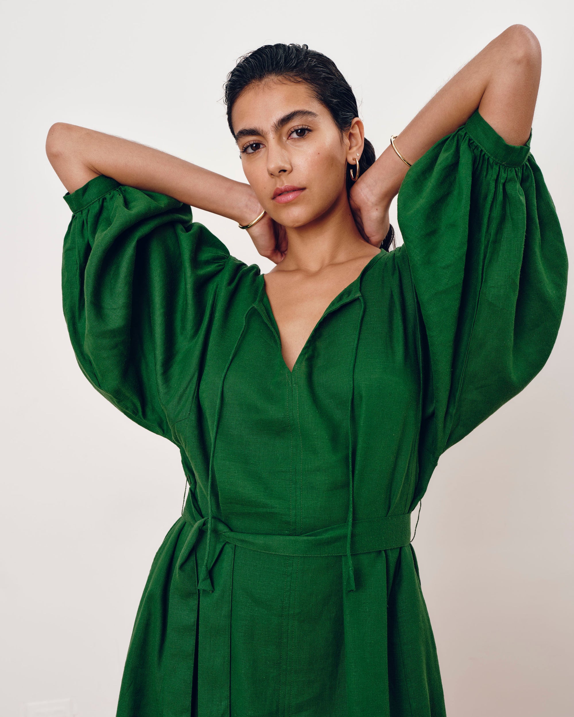 Amparo Linen Blend Dress - Jardin | Plus Size & Straight Size Women's Fashion | Universal Standard
